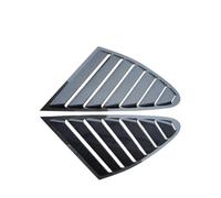 2 PCS Car Side ABS Deflector Vent Window Louver Side Scoop Louver Cover Trim Sticker Carbon Look Compatible For A3 A4 A5 A6 A7(09-18 A7)