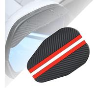 2 Pcs Car Side Mirror Visor Rain Guards for Ford Transit 2014-2020, Car Rear View Mirror Rain Cover Carbon Fiber Rain Shield Rainproof Eyebrow Cover