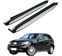 2 Pcs Car Side Steps for Benz ML Class W164 2006-2012, Aluminium Running Boards with Textured Black Finish Anti-Slip Step Pads Easy DIY Fit Pair