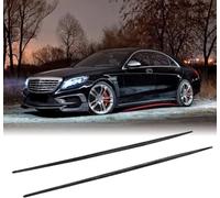 2 Pcs Car Side Steps for Mercedes Benz S Class W222 Sport S63 S65 AMG Sedan 2014-2017, Aluminium Running Boards with Textured Black Finish Anti-Slip Step Pads Easy DIY Fit Pair