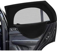 2 Pcs Car Side Window Sunshades for Chery Jaecoo J7 2023 2024 2025, High Density Breathable Elastic Auto Rear Window Screen Mesh Cover Baby Sun Glare UV Ray Protection