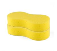 2 PCS Car Sponges, Anti Scratch Technology Jumbo Sponges For CarCleaning, Easy Grip Thick Foam Sponge for Car Exterior, Window Washing, Wheels Windscreen & Bodywork - Yellow (23 x 11 x 4.5 cm)