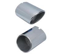 2 PCS Car Stainless Steel Exhaust Muffler Tip Pipe Auto Accessories For Toyota For RAV4 2019 2020 2021 2022 2023 2024 Exhaust Pipe Tip Covers(SILVER)