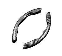 2 Pcs Car Steering Wheel Cover Segmented for Nissan X-Trail T32 7 Seat 2014-2017 2018 2019, Carbon Fibre Pattern, Non-Slip Anti-Sweat Grip, Universal Fit Protection,B