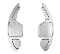 2 Pcs Car Steering Wheel Shift Paddle Shifter Extended DSG Compatible with Audi A3 A4 A5 A6 A7 A8 S5 Q5 Blade Accessories(Silver)