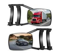 2 PCS Car Towing Mirror, Caravan Towing Mirrors Universal Wing Mirror Extensions Attachments, Adjustable Wing Mirrors for Cars SUVs Trailers RV Vans