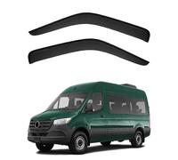 2 Pcs Car Wind Deflectors Rain Guards for Mercedes Benz Sprinter MK3 VS30 2019+, Front and Rear Window Visors with Weather Resistant Design
