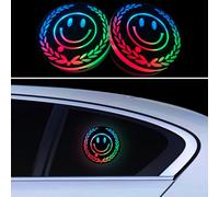 2 Pcs Car Window Led Lights,7 Colors Ambient Lighting Car,USB Rechargeable Car Interior Lights,Car Decoration Lights Portable,Ambient Led Lights for Car Interior