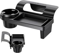 2 Pcs Car Window Storage Box for Audi SQ5 2. Generation FY 2018 2019 2020, Car Door Side Hanging Storage Rack Window Organiser With Cup Holder Multi-function Non-Slip