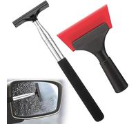 2 Pcs Car Windshield Wiper Blade - Telescopic Rearview Mirror Rain Cleaner, Water Repellent Squeegee & Washer for Auto Glass Cleaning, Anti-Rain Streak-Free Scraper (Trapezoid Design)