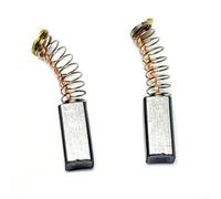 2 Pcs Carbon Brushes 5x5x11mm for Electric Grinders Rotary Tools Power Tools Motor Replacement Part Fit Black