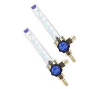 2 Pcs Carbon Dioxide Argon Flowmeter Regulator 0-25mpa 1/4pt Ppe | High Precision Measurement, Inline Installation, 7mm Gauge, for Lab Staff and Welders
