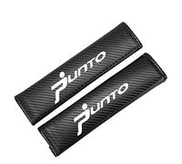 2 Pcs Carbon Fiber Car Seat Belt Pads, for Fi-at Punto, Seat Belt Padding Cover Protector Comfort Car Harness Pads Travel Cushion Interior Styling Accessories,Black