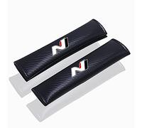 2 Pcs Carbon Fiber Car Seats Belt Padding Covers, for Hyu-ndai N N Line Tucson Kona Sonata i30 i20 Auto Child Soft Safety Shoulder Pads Strap Styling Interior Protection Accessories,A