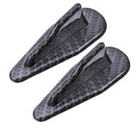 2 Pcs Carbon Fiber Style Shark Fin Spoiler Wing for Car Rear