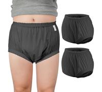 2 Pcs Carer Adult Diaper Covers Unisex,for Over Diaper or Briefs,4XL,Black
