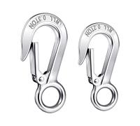 2 Pcs Cargo Snap Hook 304 Stainless Steel Lifting Hook Heavy Duty Crane Hook Hoisting Hook Crane Lifting Hook (Working Load 200KG 300KG)