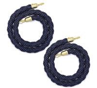 2 Pcs Carpet Rope Barriers, Jute Barrier Rope With Hook, No Entry Barrier Belt, 150 180 200 250 300 Cm Queue Rope Barriers For Crowd Control Of Hotel(Color 1,L 150cm)