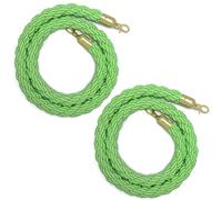 2 Pcs Carpet Rope Barriers, Jute Barrier Rope With Hook, No Entry Barrier Belt, 150 180 200 250 300 Cm Queue Rope Barriers For Crowd Control Of Hotel(Color 4,L 200cm)