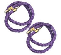 2 Pcs Carpet Rope Barriers, Jute Barrier Rope With Hook, No Entry Barrier Belt, 150 180 200 250 300 Cm Queue Rope Barriers For Crowd Control Of Hotel(Color 5,L 300cm)