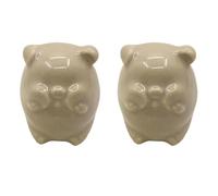2 Pcs Cartoon Pig Ceramic Drawer Knobs, Colorful Kids Room Cabinet Handles for Nursery, Bedroom, Wardrobe, Cupboard, Dresser, Cute Animal Furniture Decor Hardware