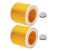2 Pcs Cartridge Filter, Compatible For Karcher， Vacuum Cleaner WD3 Premium WD2 WD3 WD1 MV3 MV2 WD 3 P Extension Kit Against Fine Dust