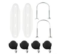 2 Pcs Casters Stand Castor Wheels for Hydroelectric Radiator Electric Heater Special, Heater Replacement Basic Wheels (Black)