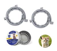 2 pcs Cat Collars,Infection Defense,Safe,Waterproof and Adjustable Cat Collars,Contains Natural Essential Oils(Up to 16 - month protection),Suitable for Small Cats Over 7 Weeks(39cm)