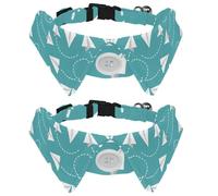 2 Pcs Cat Dog Bow Tie, Adjustable Pet Collar Bowtie Tux Formal Neck Tie for Boys Girls Puppy Kitten Wedding Birthday - Paper Airplane Pattern