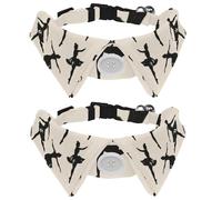 2 Pcs Cat Dog Bow Tie, Adjustable Pet Collar Bowtie Tux Formal Neck Tie for Boys Girls Puppy Kitten Wedding Birthday - Dancing Ballet Girls