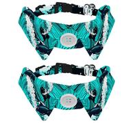 2 Pcs Cat Dog Bow Tie, Adjustable Pet Collar Bowtie Tux Formal Neck Tie for Boys Girls Puppy Kitten Wedding Birthday - Sea Turquoise Dolphin