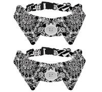2 Pcs Cat Dog Bow Tie, Adjustable Pet Collar Bowtie Tux Formal Neck Tie for Boys Girls Puppy Kitten Wedding Birthday - Bohemia Mandala