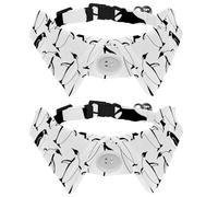2 Pcs Cat Dog Bow Tie, Adjustable Pet Collar Bowtie Tux Formal Neck Tie for Boys Girls Puppy Kitten Wedding Birthday - Penguins Playing Together