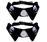2 Pcs Cat Dog Bow Tie, Adjustable Pet Collar Bowtie Tux Formal Neck Tie for Boys Girls Puppy Kitten Wedding Birthday - Golf Ball on Tee with Club