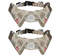 2 Pcs Cat Dog Bow Tie, Adjustable Pet Collar Bowtie Tux Formal Neck Tie for Boys Girls Puppy Kitten Wedding Birthday - Vintage London Postcard
