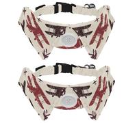 2 Pcs Cat Dog Bow Tie, Adjustable Pet Collar Bowtie Tux Formal Neck Tie for Boys Girls Puppy Kitten Wedding Birthday - Retro War Plane and Airplane