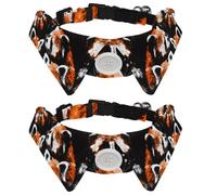 2 Pcs Cat Dog Bow Tie, Adjustable Pet Collar Bowtie Tux Formal Neck Tie for Boys Girls Puppy Kitten Wedding Birthday - Red Pandas