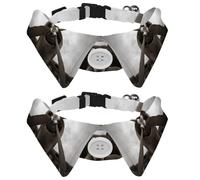 2 Pcs Cat Dog Bow Tie, Adjustable Pet Collar Bowtie Tux Formal Neck Tie for Boys Girls Puppy Kitten Wedding Birthday - Vintage War Plane Propeller