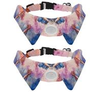 2 Pcs Cat Dog Bow Tie, Adjustable Pet Collar Bowtie Tux Formal Neck Tie for Boys Girls Puppy Kitten Wedding Birthday - Young Ballet Dancer Girl