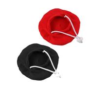 2 Pcs Cat Wool Beret Hats, Dog Beret, Creative Mini Solid Color Pet Hats, Pet Headwear Decoration Hat for Small to Medium Dogs and Cats
