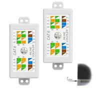 2 PCS Cat6 Junction Box, Cat6 RJ45 Junction Box, Punch Down Ethernet In-Line Coupler, High Speed LAN/Powerline Network Cables Connector, Krone Joiner Extension Adapter for Ethernet Cables