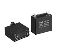 2 Pcs CBB61 Run Capacitor, 450V AC 8uF 50/60Hz Double Insert Run Round Capacitor, Low Loss, Great for Washing Machines electronic starter Energy storage elements