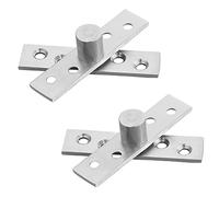 2 Pcs Center Pivot Hinges 360 Degree Rotation Door Pivot - Durable Stainless Steel Hidden Hinges for Cabinet Window