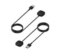 2 Pcs Charger Cable Compatible with Fitbit Versa 3 / Versa 4 / Sense/Sense 2,Replacement Charging Cable USB Charger Dock for Sense/Sense 2/Versa 3/Versa 4 Smartwatch (1M)