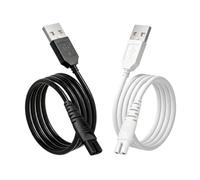 2 Pcs Charging Cables for Water Flosser, USB Cables Compatible with Hangsun | 1.2m Cordless Oral Irrigator Charging Cable Replacements, Portable USB Power Supply Cable for Home & Travel Use (Black+White)