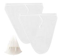 2 Pcs Cheese Cloths for Straining,30 * 30cm Reusable and Washable Nut Milk Bag,Muslin Cloths for Cooking,Jelly Bag for jam Making Nylon Mesh Cheese Cloth for Filtering Butter Juice Tea Coffee