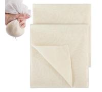 2 PCS Cheese Cloths for Straining,Reusable and Washable Cheese Cloths for Straining,Muslin Cloths for Cooking,Precut 50X50cm,100% Unbleached Pure for Straining Butter,Nut Milk