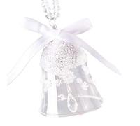 2 Pcs Christmas Crystal Bells Christmas Crystal Ornaments Wind Chime Pendants for Home Car Party
