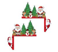 2 Pcs Christmas Gingerbread Man Candy Door Toppers for Wall & Window DIY