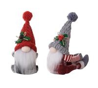 2 PCS Christmas Gnome Doll Curtain Tieback Mr And Mrs Gnome Curtain Buckle Xmas Curtain Holdback Gnomes Tiebacks for Window Decoration X-Mas Curtain Holdback for Home Office Window Decorative (B)